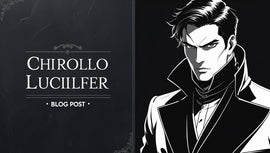 Image de couverture au format 16:9 représentant Chrollo Lucilfer de Hunter x Hunter avec un style sombre et mystérieux, utilisée pour un article de blog sur macoqueperso.fr.