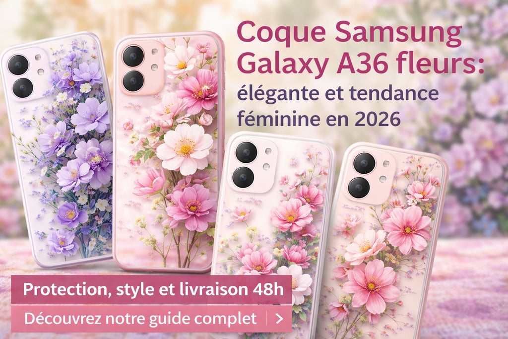 choisir sa coque à fleurs pour samsung a36 5g : Une idée cadeau pour femme