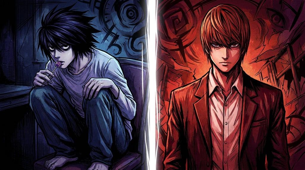L vs Light Death Note duel psychologique manga deux génies face à face