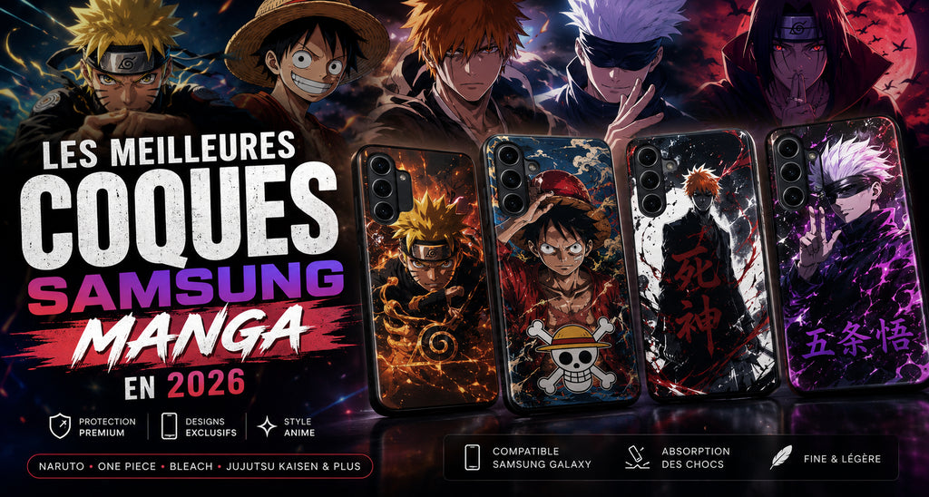 Les meilleures coques Samsung manga en 2026