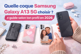 Quelle coque Samsung Galaxy A13 5G choisir en 2026 selon son profil avec coques antichoc, silicone et personnalisées