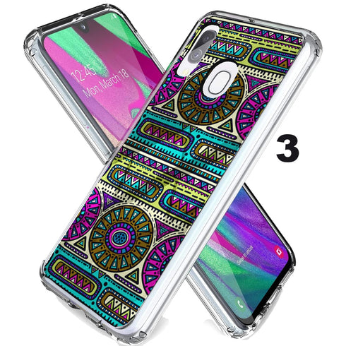 Ethnique | Coque pour Samsung a40 Motif Africain | Silicone, Verre Trempé , Tpu, Antichocs | Housse protection Souple MaCoquePerso