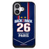 Coque Champion Back2Back 26 bleu style football edition Paris - MaCoquePerso
