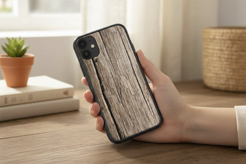 Protection renforcée en bois naturel pour iPhone 12