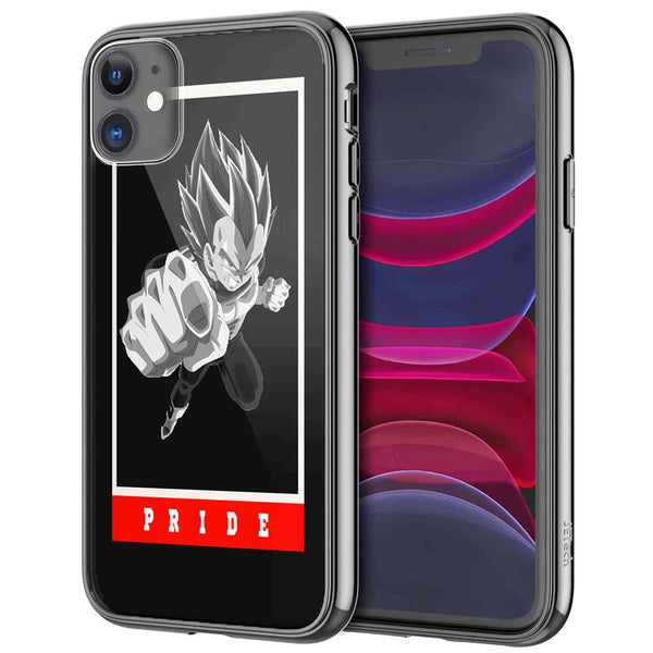 Coque iPhone 12 Dragon Ball Z Vegeta Pride