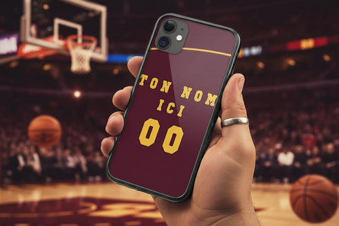 Protection NBA Personnalisable aux couleurs de l' équipe des Cavaliers de Cleveland, pour smartphone Apple iPhone 11
