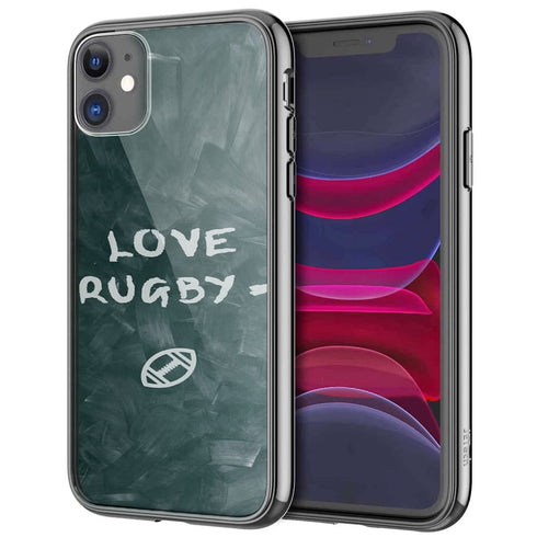 Coque iPhone 12 sport love rugby