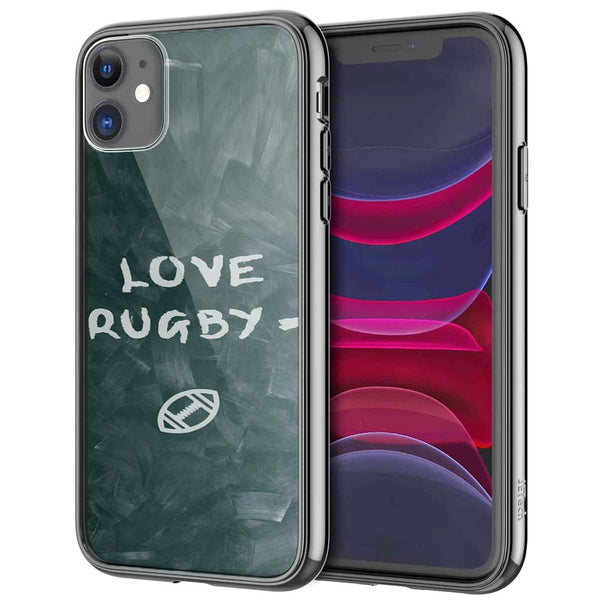 Coque iPhone 12 sport love rugby