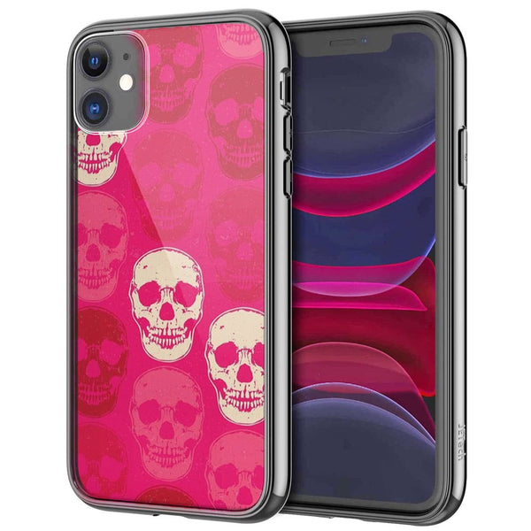 Coque iPhone 12 Skull Rose