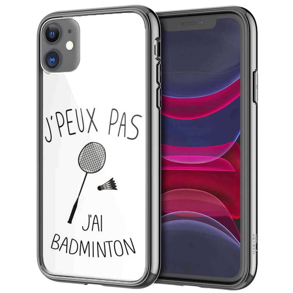 Coque iPhone 12 sport badminton