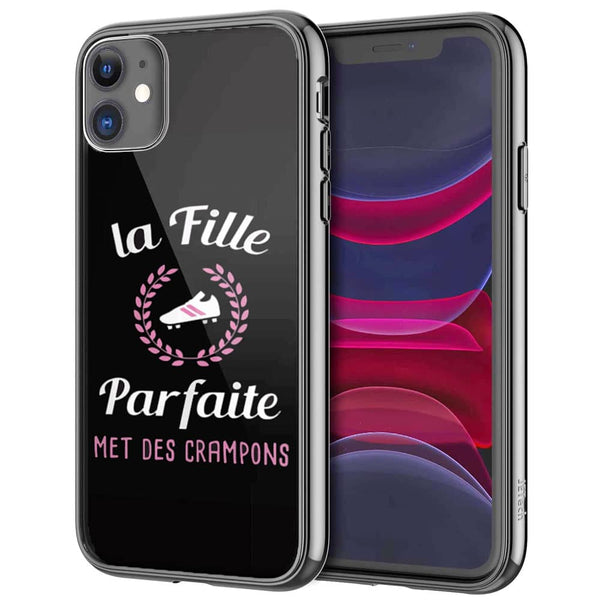 Coque iPhone 12 sport footballeuse