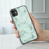 Protection renforcée pour iPhone 12, style marbre vert émeraude, offrez une protection antichocs unique et originale premium a votre smartphone Apple.
