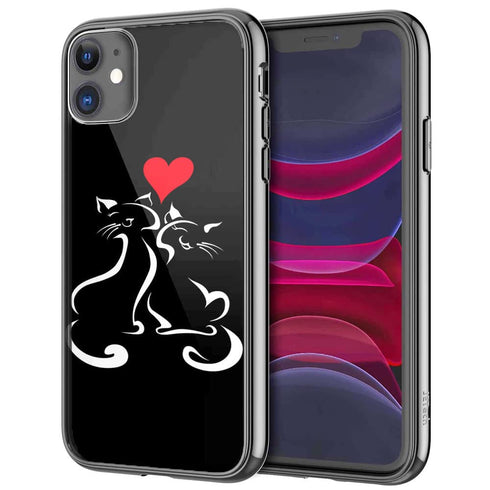 Coque iPhone 13 Cats Love - Plexi, IPHONE 13
