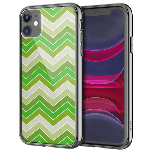 Coque iPhone 13 originale Zig Zag Menthe - IPHONE 13 PRO, Plexi