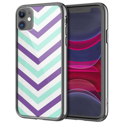 Coque pour iPhone 13 Chevrons Azteque Violet