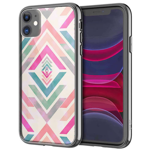 Coque pour iPhone 13 Fancy Diams azteque Rose