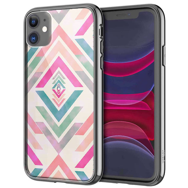 Coque pour iPhone 13 Fancy Diams azteque Rose