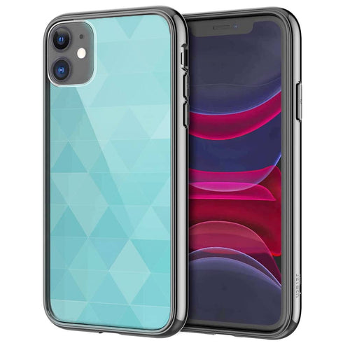 Coque pour iPhone 13 Agate Diams Bleu