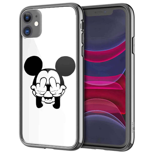 Coque iPhone 13 Mickey Doigt d Honneur - IPHONE 13 PRO, Plexi