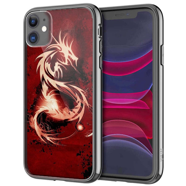 Coque pour iPhone 13 Dragon Rouge