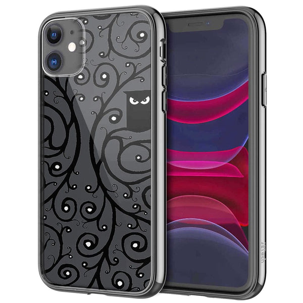 Coque iPhone 13 Hibou Noir et Blanc