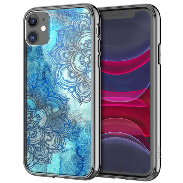 Coque pour iPhone 13 Blue Lost Mandala