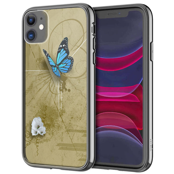 Coque iPhone 13 Papillon Bleu - IPHONE 13 PRO, Plexi