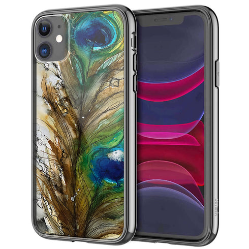 Coque iPhone 13 Plume de Paon - IPHONE 13 PRO, Plexi