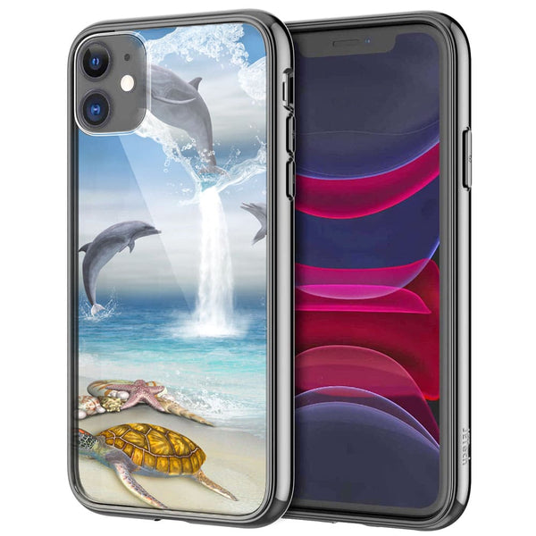 Coque iPhone 13 The Heart of the Dolphins