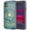Coque pour iPhone 13 Blue organic boho mandala