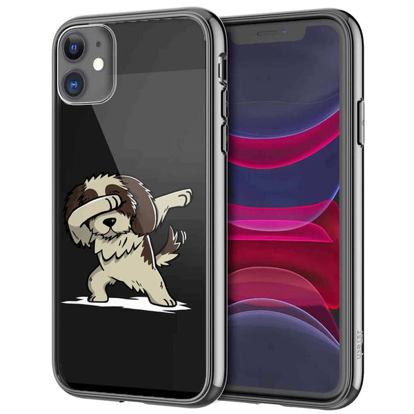 Coque iPhone 13 Dog Shih Tzu Dabbing