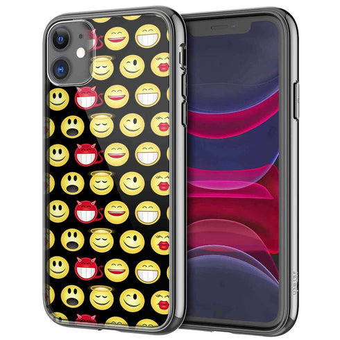 Coque pour iPhone 13 Funny smileys