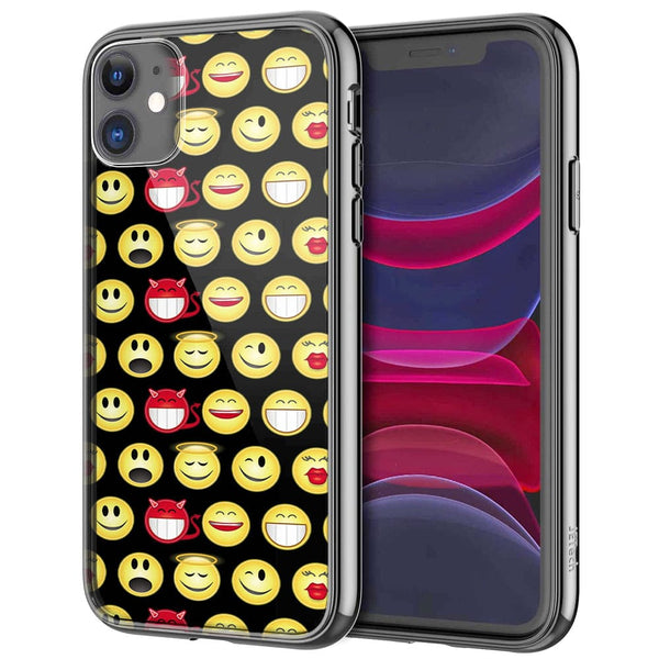 Coque pour iPhone 13 Funny smileys