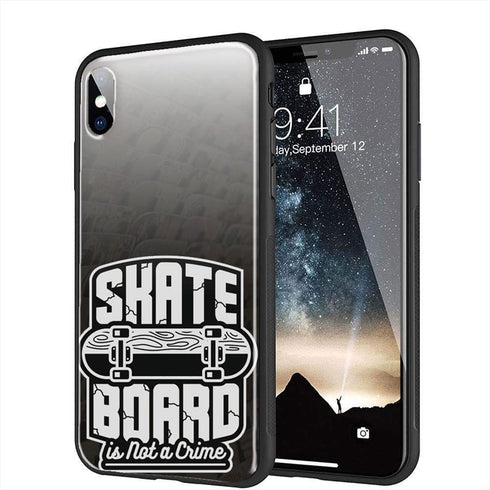Skate Game is Not a Crime | Coque en Silicone, Verre | Tpu Antichocs | Apple iPhone, Samsung Galaxy, Huawei - MaCoquePerso