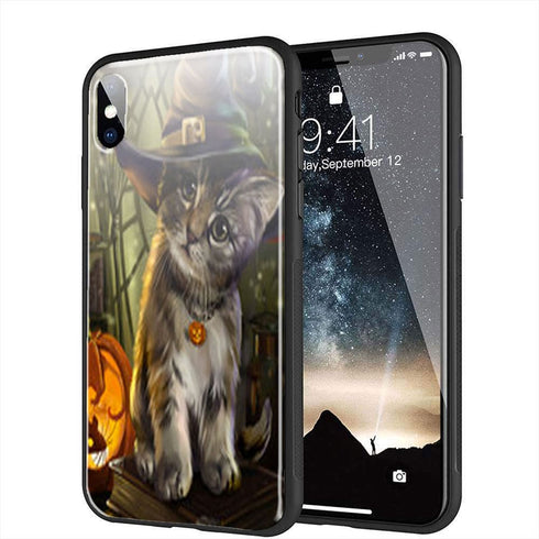 coque iphone xr pas cher Halloween cat