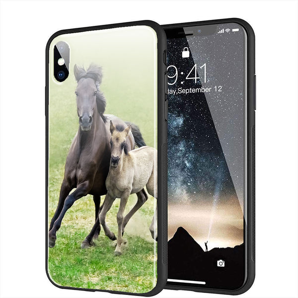 Coque iPhone X original Animaux poneys