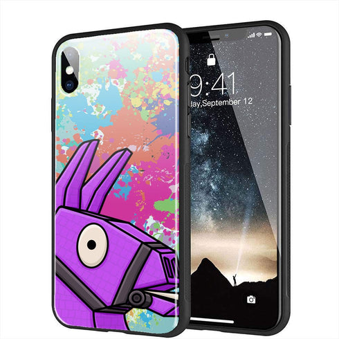 Coque iPhone X original Lama Fortnite Animaux