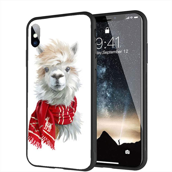 Coque iPhone X original Lama Fun Animaux