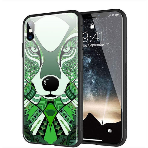 Coque iPhone X original Loup Animaux
