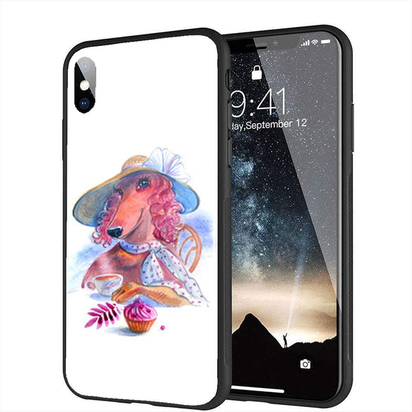 Coque iphone xr original verre trempé chien