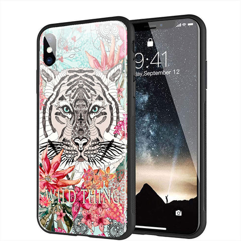 Coque iphone xr original verre trempé wild thing