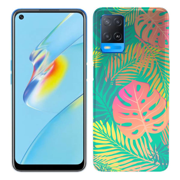 Coque Oppo A54 Decoration Feuillage Tropical