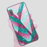 Coque pour Samsung A40 Chevrons Strass Violet Rose - MaCoquePerso