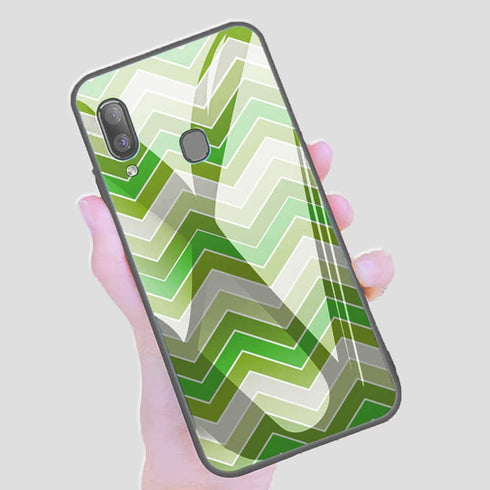 Coque pour Samsung A40 Garden Spring Chevrons - MaCoquePerso