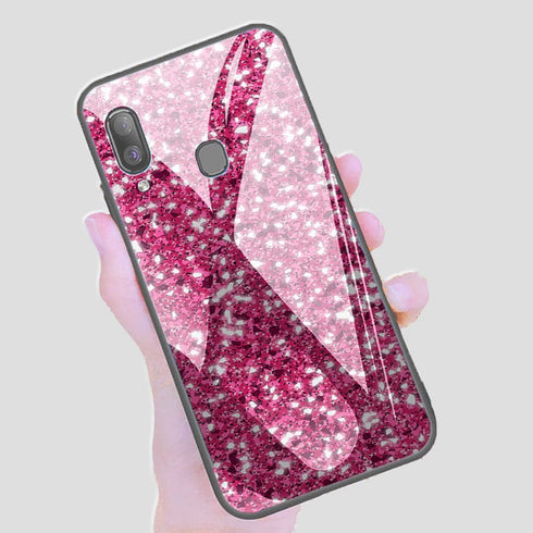 Coque pour Samsung A40 Pink Glitter way - MaCoquePerso