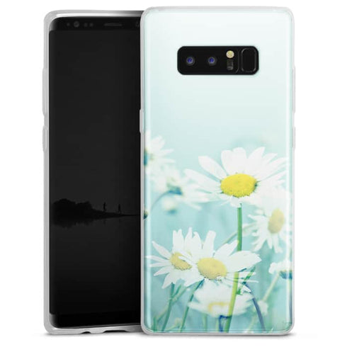 Dancing Daisies | Coque de telephone Samsung NOTE 8 | Etui pour Samsung NOTE 8 | Housse Silicone anti chocs Fleurs Printemps - MaCoquePerso