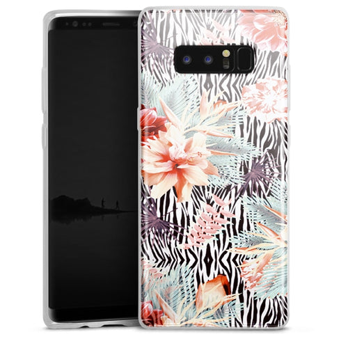Tropicallia | Coque portable Samsung NOTE 8 | Etui pour Samsung NOTE 8 | Housse Silicone anti chocs Feuillage - MaCoquePerso