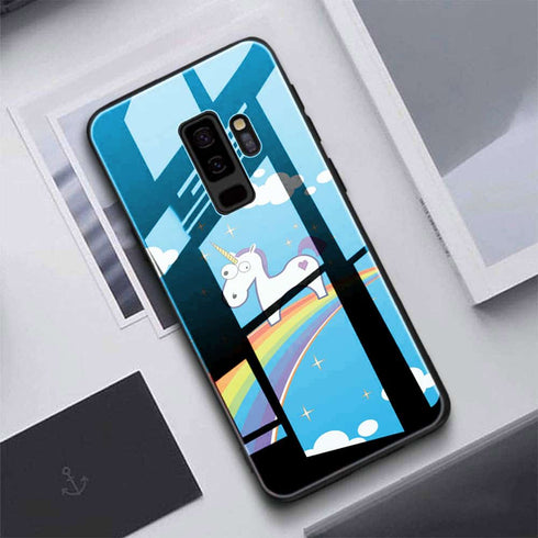 Coque Samsung Galaxy S9 Rainbow Licorne - MaCoquePerso
