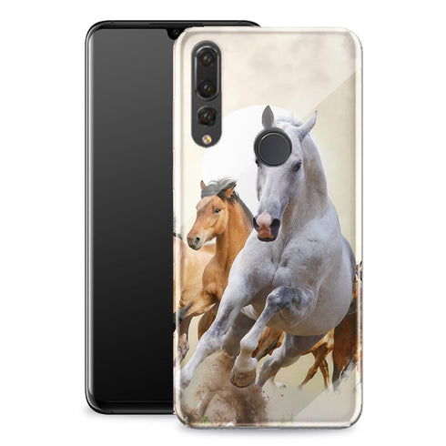 Chevaux Sauvages à Nice | Coque Huawei P30 LITE Cheval | Bumper Tpu + Verre Trempé Portable MaCoquePerso