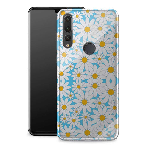 Fleurs de Bourgogne | Coque Huawei P30 LITE Marguerites | Bumper Tpu + Verre Trempé Portable MaCoquePerso